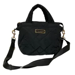 良品 MARC JACOBS マークジェイコブス キルティング 2WAYバッグ ブラック レディース 古着 中古 USED