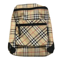 良品 BURBERRYS バーバリーズ チェック リュックサック ベージュ レディース 古着 中古 USED
