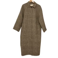 美品 TODAYFUL トゥデイフル ハウスチェック ベルテッド コート 1212005 サイズ38 ブラウン レディース 古着 中古 USED