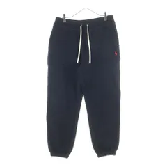 POLO RALPH LAUREN (ポロラルフローレン) ロゴ刺繍 スウェット ジョガーパンツ ブラック