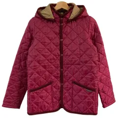 美品 Lavenham ラベンハム フーディー キルティングコート サイズ38 パープル レディース 古着 中古 USED