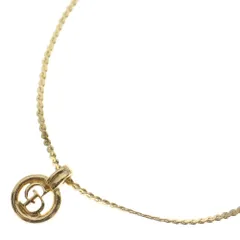 Christian Dior (クリスチャンディオール) CDロゴ ラウンドネックレス ペンダント チェーン ゴールド GP