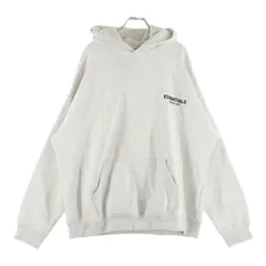 FEAR OF GOD ESSENTIALS (フィアオブゴッド エッセンシャルズ) フロント刺繍 プルオーバースウェットパーカー フーディー グレー