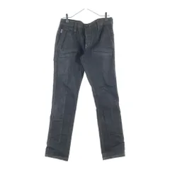 G-STAR RAW (ジースターロウ) スリムストレート ディストレスト ボタンフライ デニムパンツ CA41169 インディゴ