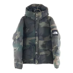 THE NORTH FACE (ザノースフェイス) NOVELTY CAMP SIERRA SHORT ノベルティー キャンプ シエラ ショート カモフラ ダウンジャケット カーキ ND91421