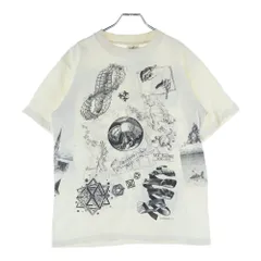 VINTAGE (ヴィンテージ) 90S VINTAGE M.C.ESCHER MULTI T-SHIRT ANDAZIA ヴィンテージ マウリッツエッシャー USA製 だまし絵 クルーネック 半袖Tシャツ カットソー ホワイト
