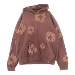 DENIM TEARS (デニムティアーズ) COTTON WREATH PULL OVER HOODIE コットン フラワープルオーバーパーカー ブラウン