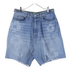DENIM TEARS (デニムティアーズ) Denim Half Pants デニムハーフ パンツ フラワーロゴ インディゴ