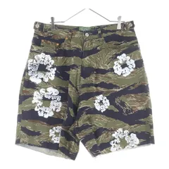 DENIM TEARS (デニムティアーズ) Tiger Camo Camo Cw Short カモフラージュ 迷彩 ハーフパンツ ショーツ カーキ