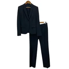 良品 BURBERRY バーバリー 1B ジャケット スカート パンツ 3点セット スーツ セットアップ ブラック サンプル品 レディース 古着 中古 USED