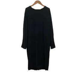 良品 NEIL BARRETT ニールバレット ドルマンスリーブ ニットワンピース S ブラックグレー レディース 古着 中古 USED