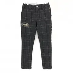 【超美品】ガッチャゴルフ パンツ ダークグレー×ベージュ グレンチェック 微起毛 メンズ L(76cm) ゴルフウェア GOTCHA GOLF