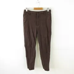 アーバンコレクション URBAN COLLECTION テーパードパンツ ロング チェック ストレッチ 茶 L *A301
