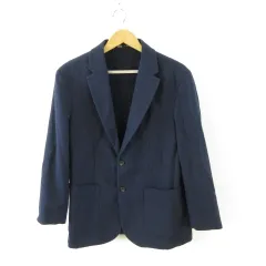 ザラ ZARA テーラードジャケット 長袖 紺 L *A308