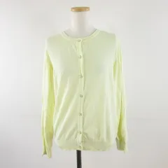 シネマクラブ CINEMACLUB カーディガン 長袖 黄 L *A315