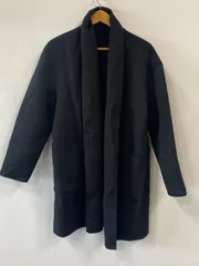 ピ392⚫︎ZARA⚫︎ザラ⚫︎アウター⚫︎ロング⚫︎コート⚫︎ショールカラー⚫︎ウール混⚫︎size 38⚫︎黒