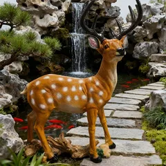 置物 オブジェ ガーデンオーナメント しか シカ 鹿 屋外 屋内 室内 インテリア 玄関 リビング ダイニング 装飾 庭 ガーデニング 装飾 ガーデン 可愛い ギフト インテリア用品 贈り物 雑貨 リアル