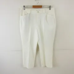 ビースリー B3 B-Three クロップドパンツ オフホワイト 白 42 *T419
