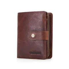 【新着商品】サイフ 本革 ウォレット 財布 レザー 大容量 二つ折り財布 たくさんカード収納 ご銭入れ メンズ 男性財布 [コンタクトズ] プレゼントに最適