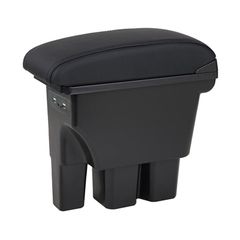 【数量限定】車用肘置き コンソールボックス 専用 ブラックレザー調 JB74W 収納ボックス 小物入れ JB64W 純正ホルダー対応 USB充電 アームレスト 多機能 ジムニー 取付簡単 新型ジムニー用 スズキ （ブラックステッチ縫製）