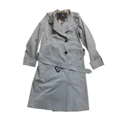 バーバリー　ロンドン　トレンチコート　38 Mサイズ　グレー　ノバチェック