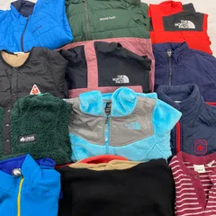 S493★ キッズ アウトドア 約120-約130cm まとめ12点セット アウター フリース