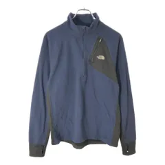 THE NORTH FACE ノースフェイス FLIGHT SERIES ハーフジップ フリースジャケット アウトドア ネイビー(メンズ M)中古 古着 X2018