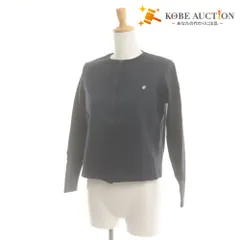 ■ PETIT BATEAU プチバトー キッズ カーディガン 長袖 トップスアウター ニット 子供 レディース 152cm ネイビー タグ付き 美品