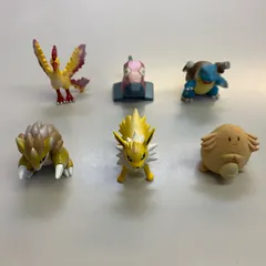 〇ポケモン モンコレ ポリゴン、サンダース、サンドパン、カメックス、ファイヤー、ラッキー 6体セット