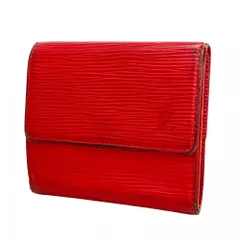ルイ・ヴィトン(Louis Vuitton) ルイ・ヴィトン 三つ折り財布 エピ ポルトモネ ビエ カルトクレディ M63487 カスティリアンレッドレディース