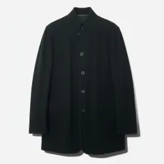 48a19 ARMANI COLLEZIONI アルマーニ コレッツォーニ 薄手 スタンドカラージャケット サイズ46/R ブラック メンズ アウター 羽織k02iのサムネイル
