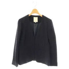 ビーミングバイビームス B:MING LIFE STORE by BEAMS ノーカラージャケット カラーレスジャケット L ブラック ネイビー /DF