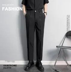 スラックス メンズ ビジネスパンツ 即購入OK 入学式 就活 面接 ボトムス テーパードパンツ アンクルパンツ センタープレス きれいめ ビジネス カジュアル おしゃれ ゴルフパンツ メンズ スリムパンツ 細身 beiniao04