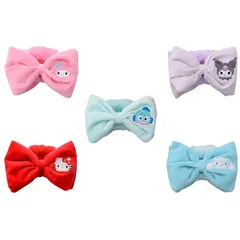 サンリオキャラクターズ　リボン型ヘアバンス　ヘアバンド　クロミ　マイメロディ　キティ　ハンギョドン　シナモロール　Sanrio