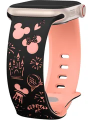 Girovo コンパチブル Apple Watch バンド シリコン かわいい バイカラー 38／40／41／42mm アップルウォッチ バンド 可愛い キャラクター レディース あっぷるうぉっち 交換ベルト おしゃれ 軽量 通気 スポーツベルト for iW