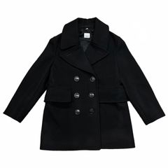 BURBERRY バーバリー ウール Pコート IT38 レディース ブラック - メルカリ
