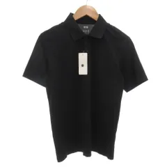 ユニクロ UNIQLO タグ付き ドライEXポロシャツ 半袖 S 黒 ブラック 341-465197 /GV