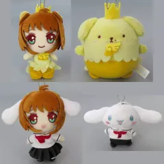 【中古】ぬいぐるみマスコット・ぬいぐるみバッジ 全4種セット ぬいぐるみマスコット 「カードキャプターさくら×サンリオキャラクターズ」
