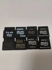 miniSD 64MB 8枚セット メーカー色々 まとめ売り ミニSDカード