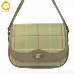 #ab バーバリー BURBERRY ショルダーバッグ 茶系 ベージュ系 マルチ チェック柄 ヴィンテージ レディース [985576] k01