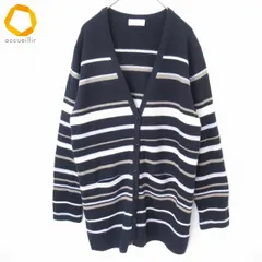 エルミダ ELMIDAS ニットカーディガン カシミヤ ボーダー ラインストーン レディース [x947821]のサムネイル