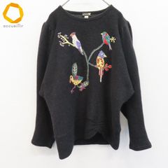 マックデイビッド McDavid ニット セーター 鳥 刺繍 ビーズ スパンコール レディース [w965703]