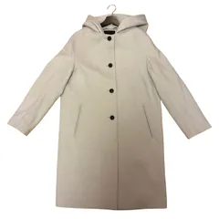  iCB アイシービー レディース ロングコート フード付きコート 羊毛 グレー JP11サイズ  【ZK60】