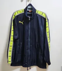 PUMA プーマ トラックジャージ ネイビー/ライム POINT ジャージ