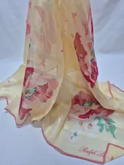 【used品】RALPH LAUREN レディーススカーフ シルク100% MADE IN JAPAN