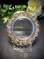 💎天然石   超希少✨🌈虹キラキラ✨️ 金箔錦鯉  （透明度抜群）    ブレスレット   レディース＆メンズ     E772