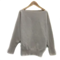 ロペピクニック ROPE Picnic ニット カットソー 長袖 ドルマンスリーブ ボートネック 無地 38 M ライトベージュ /YS25