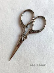 ステンレス★ハサミ★糸切バサミ★刺しゅう用はさみ★クラフトハサミ★レトロ★92mm <TOOL-S0001>