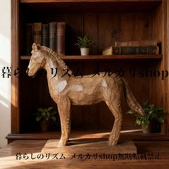 オブジェ 置物 ヴィンテージ 馬の置物  北欧 和風 サビスタイル レジンアート装飾 木目調の自然な仕上がり 室内 屋外 ホームデコレーション リビングルーム 寝室 玄関 馬の彫刻 オフィスデスクディスプレイ 本棚 動物モチーフ
