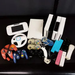 【D33066】 任天堂 Wii 本体 パット Wii U PRO クラシック コントローラー ヌンチャク ゲームキューブ 周辺機器 まとめ売り ※ジャンク※